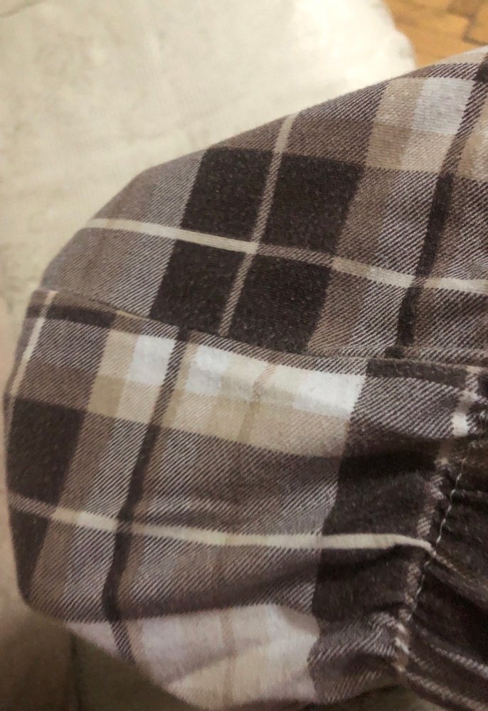 Kadın Bej Gri Ekose Kumaş Pantolon - Görsel 5