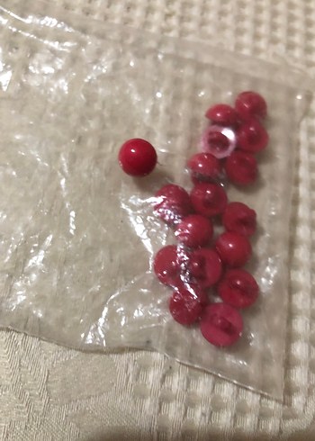 Kırmızı Renkli düğme - Görsel 2