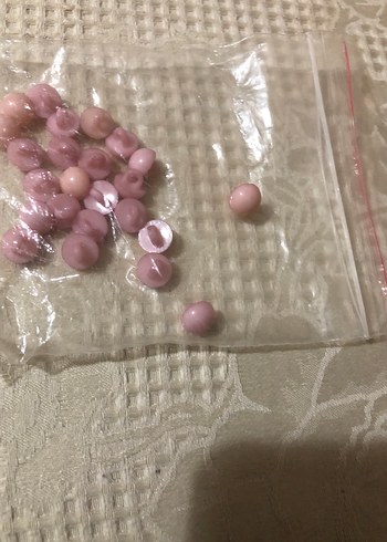 Pastel Pembe düğme - Görsel 2