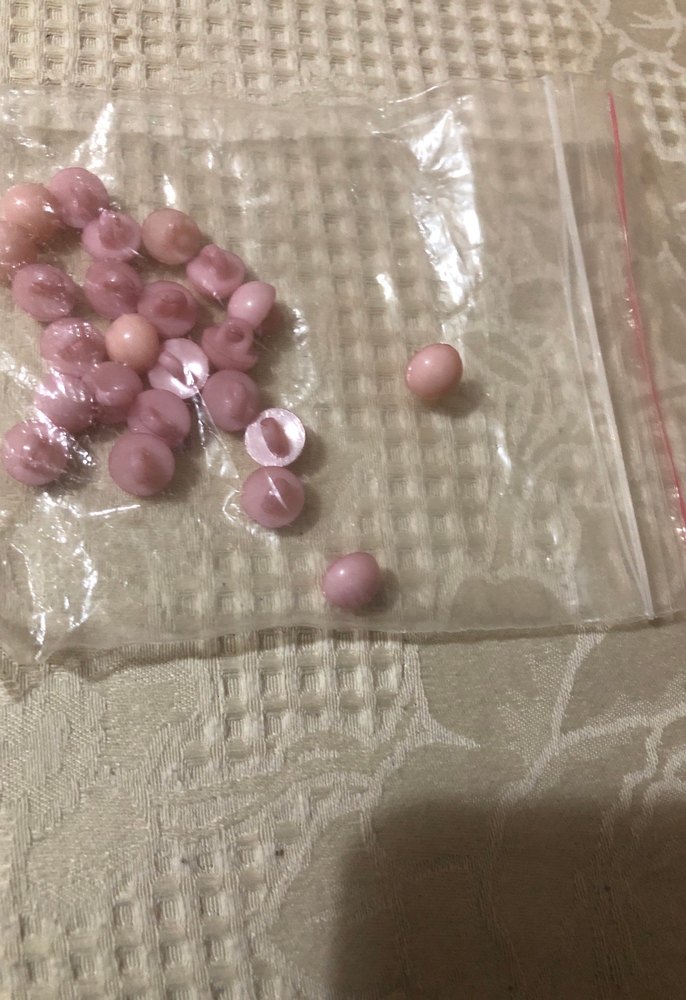 Pastel Pembe düğme - Görsel 2