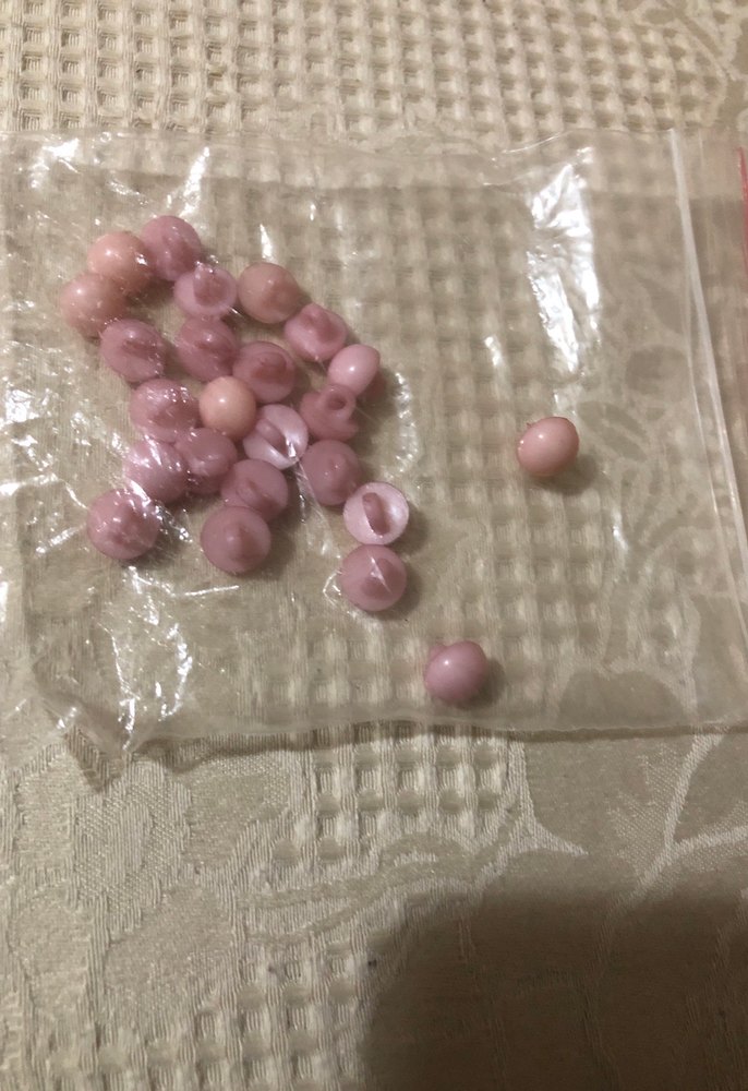 Pastel Pembe düğme - Görsel 3