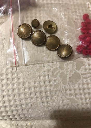 Vintage bakır Renkli Düğmeler - Görsel 3