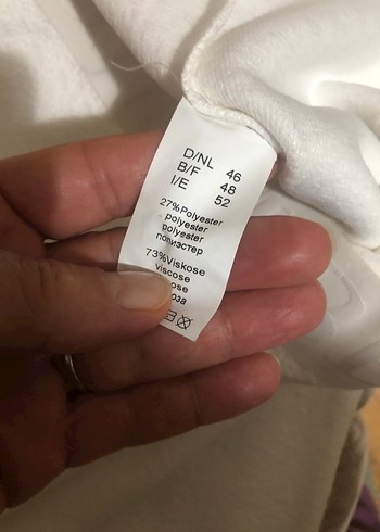 Beyaz Keten Midi Kadın Kumaş Pantolon - Görsel 8
