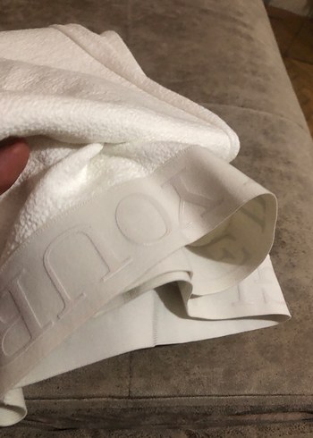 Beyaz Keten Midi Kadın Kumaş Pantolon - Görsel 12