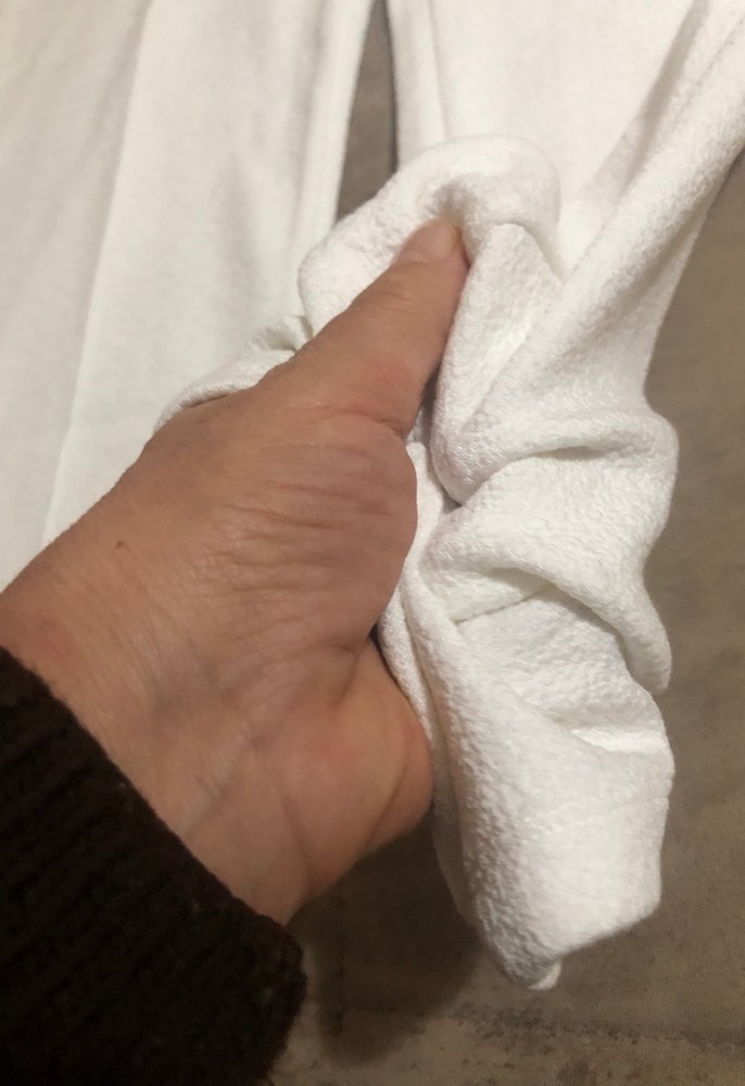 Beyaz Keten Midi Kadın Kumaş Pantolon - Görsel 4