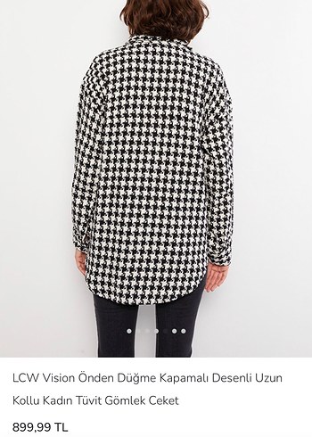 Düğmeli, Uzun Kollu Kadın Gömlek - Görsel 12