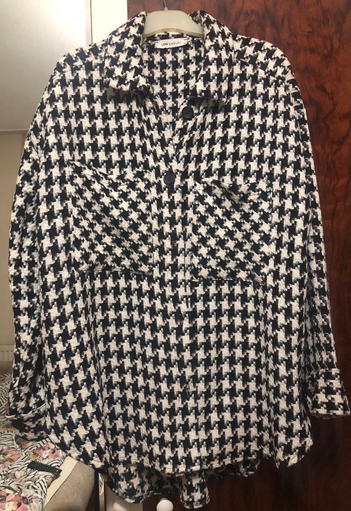 Düğmeli, Uzun Kollu Kadın Gömlek - Görsel 2