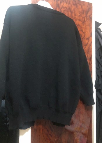 Düğmeli Siyah Midi Kadın Hırka - Görsel 5