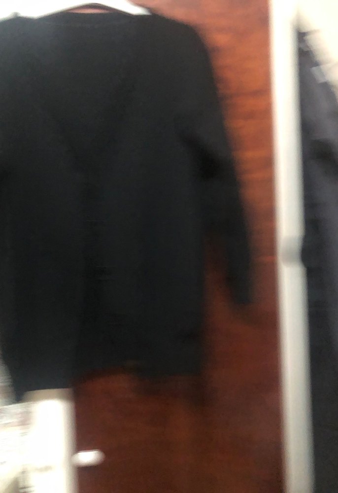 Düğmeli Siyah Midi Kadın Hırka - Görsel 3