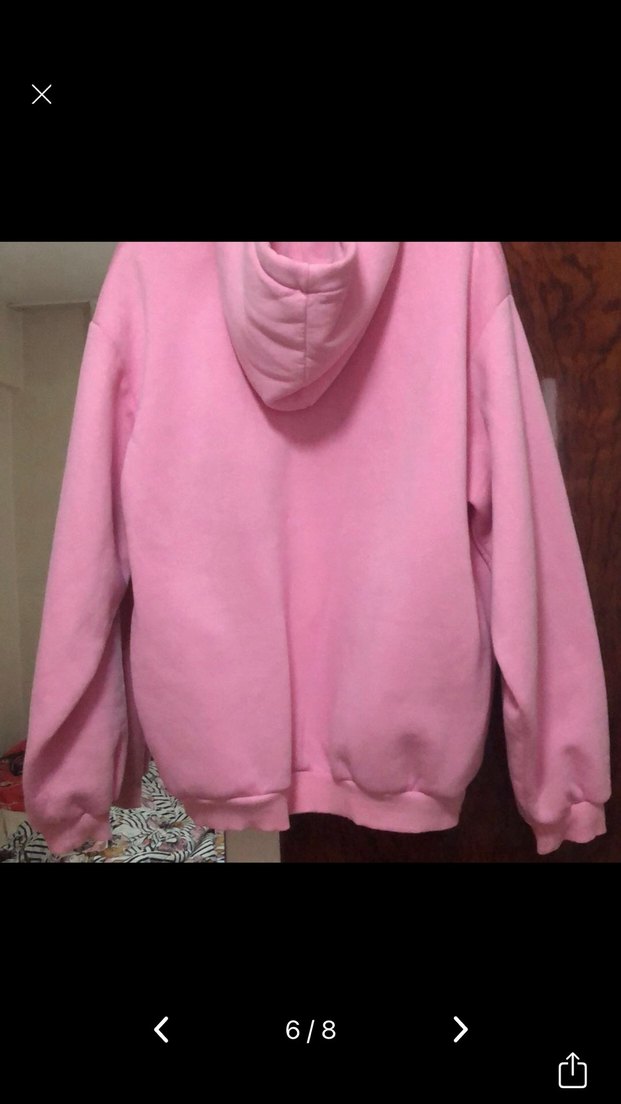 Pembe Baskılı Kadın Sweatshirt - Görsel 2