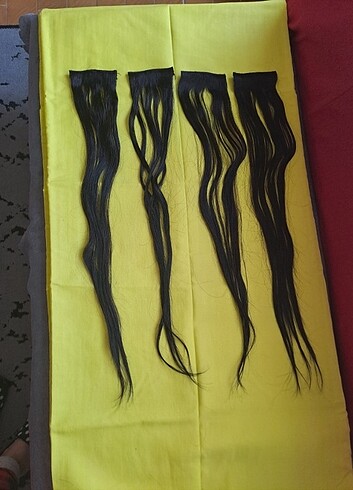 Gerçek saç çıtçıtlı koyu kahverengi  - Görsel 4