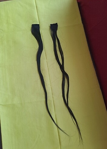 Gerçek saç çıtçıtlı koyu kahverengi  - Görsel 7