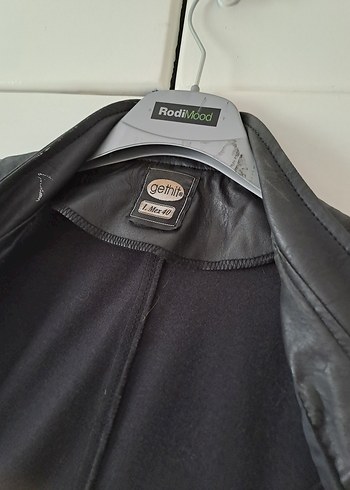 Kemerli Siyah vinleks Deri Biker Yelek - Görsel 7