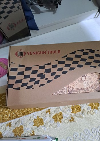 Yenigün Tavla  Dünya Haritası Desenli Tavla Takımı - Görsel 9