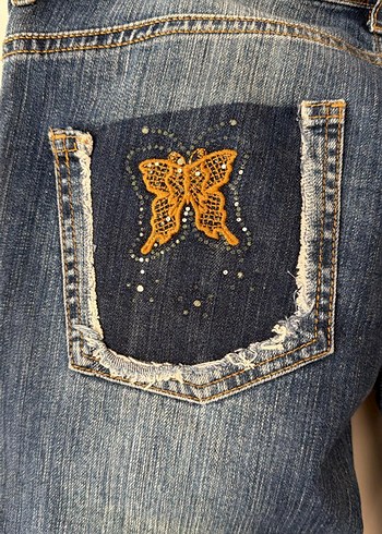 Günlük Mavi Regular Fit Denim Kadın Jean - Görsel 4