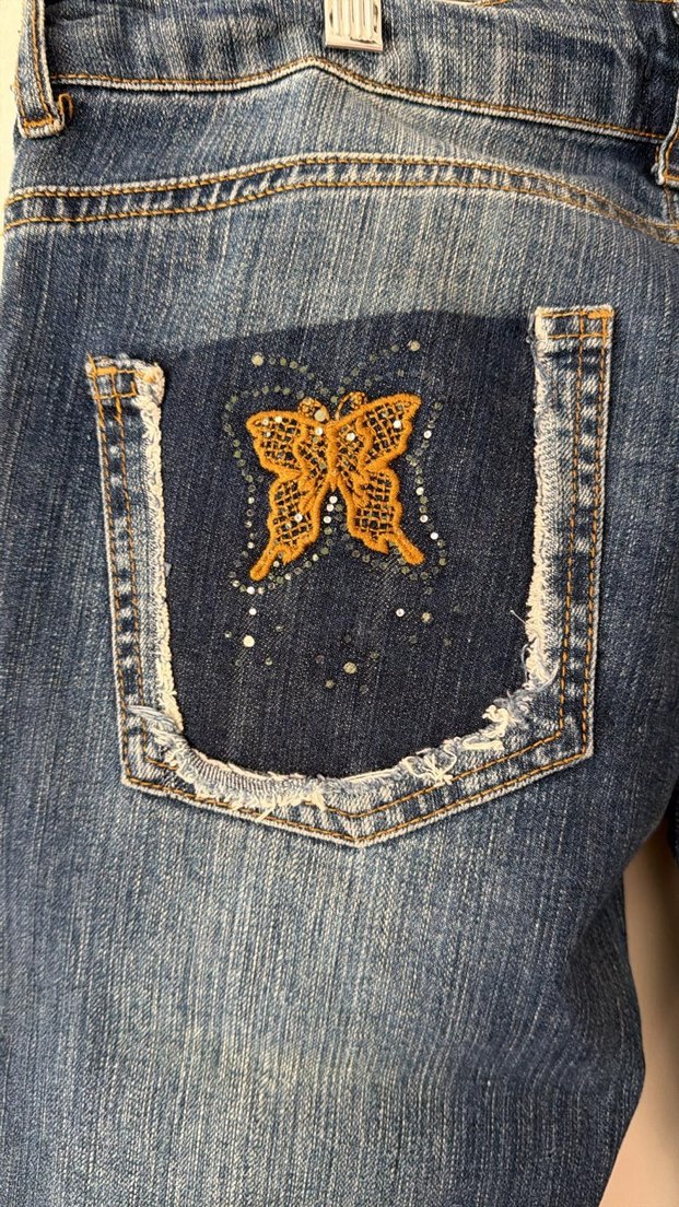 Günlük Mavi Regular Fit Denim Kadın Jean - Görsel 4