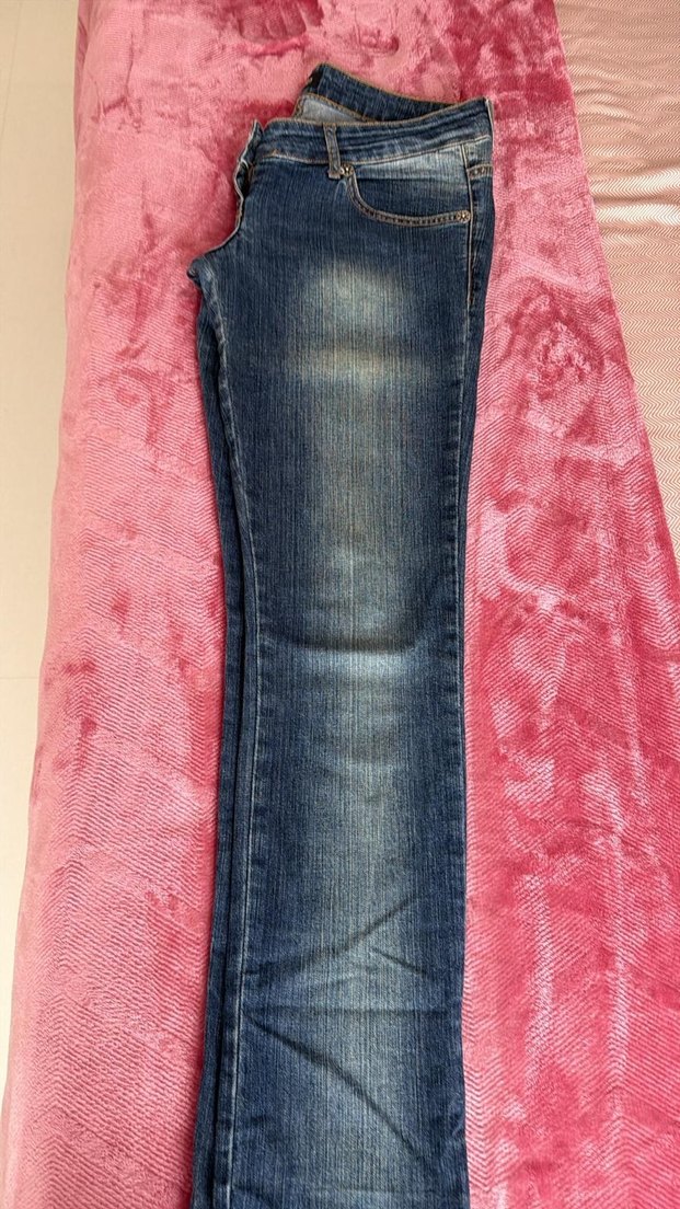 Günlük Mavi Regular Fit Denim Kadın Jean - Görsel 3