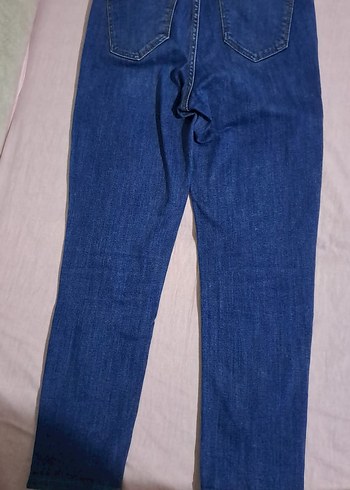 Kadın Lacivert Regular Fit Midi Kot Pantolon - Görsel 2