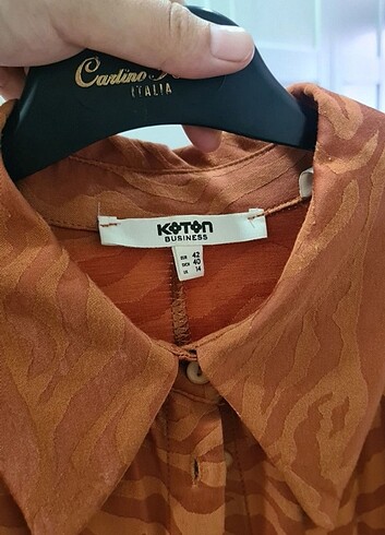 l Beden turuncu Renk Gömlek
