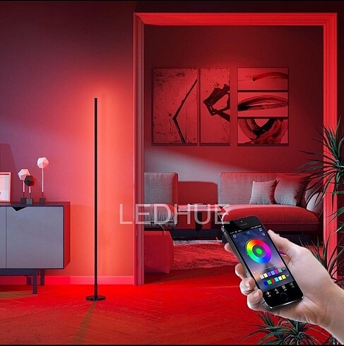 RGB MOBİL KONTROLLÜ LED LAMBADER