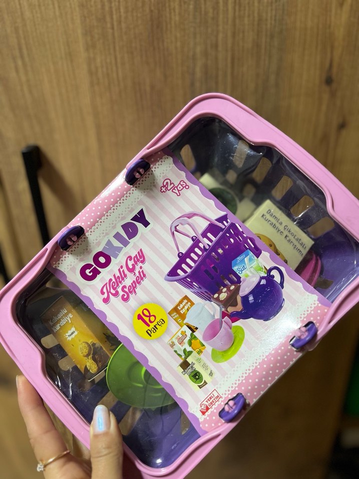 Renkli Plastik Sepet 18 Parça - Görsel 2