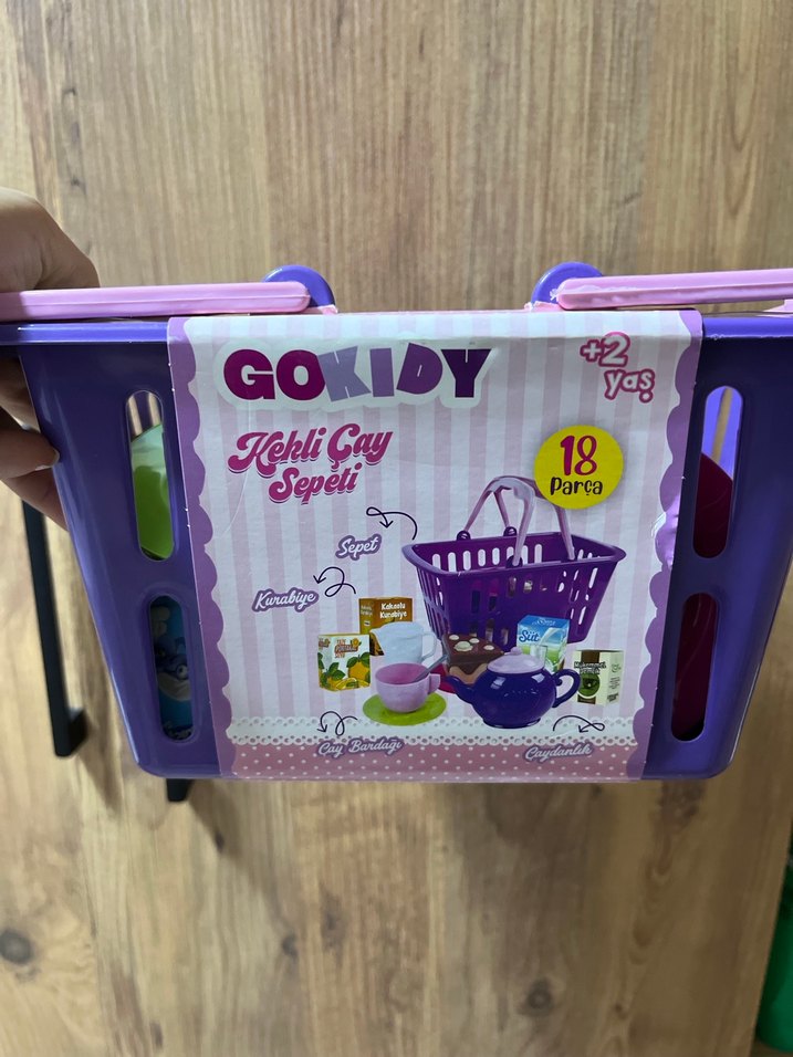 Renkli Plastik Sepet 18 Parça - Görsel 3