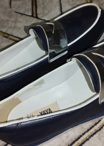 38 Beden Gri Kürklü Mavi Dolgu Topuklu Kadın Ayakkabı