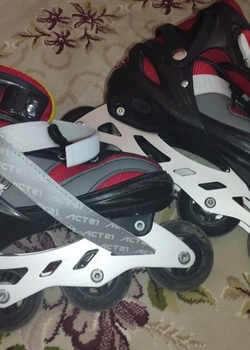 Kırmızı Gri kız Erkek Spor Pateni