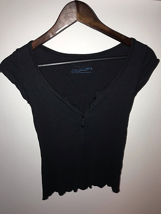 Mavi jeans S siyah body