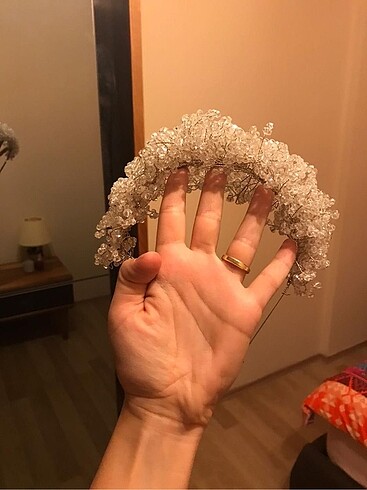  Beden beyaz Renk Gelin tacı