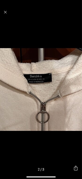 Bershka Bershka kapsonlu fermuarlı sweatshirt