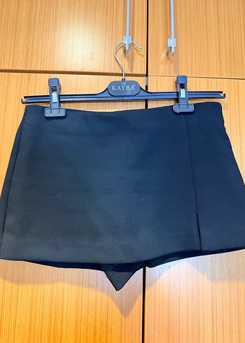 Zara Siyah dusuk bel Mini Etek