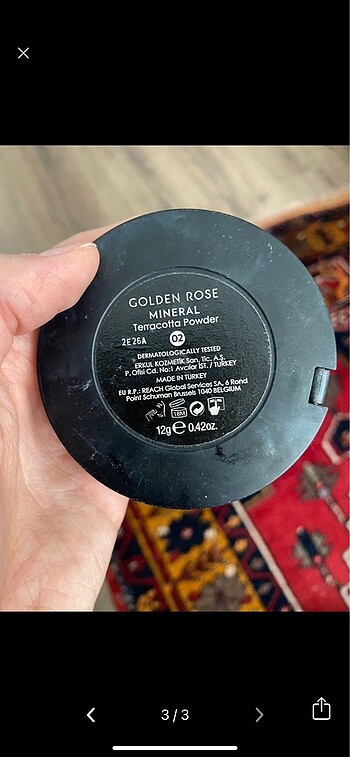 Beden Golden Rose Mineral Terracotta Pudra 02