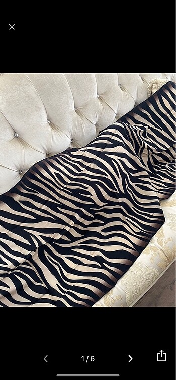 Armine Trend Zebra Desen Şal
