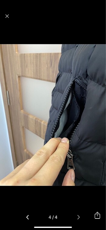 38 Beden siyah Renk Uzun Şişme Yelek