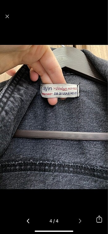 38 Beden siyah Renk Dilvin Siyah Denim Ceket