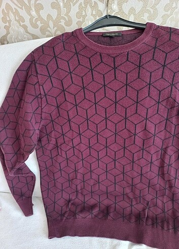 xl Beden bordo Renk Paulmark Erkek triko kazak