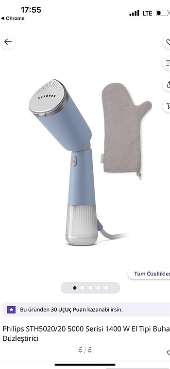 Philips buharlı düzleştirici ütü
