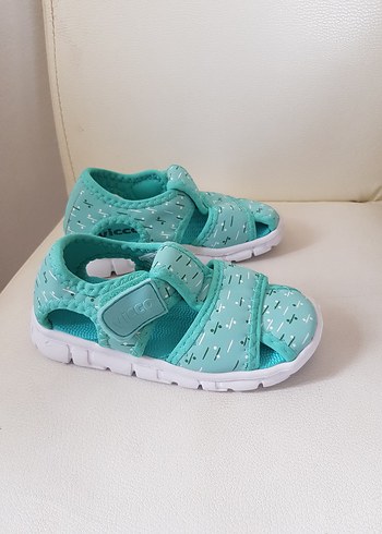 Turkuaz Erkek Çocuk Sandalet Velcro Bantlı