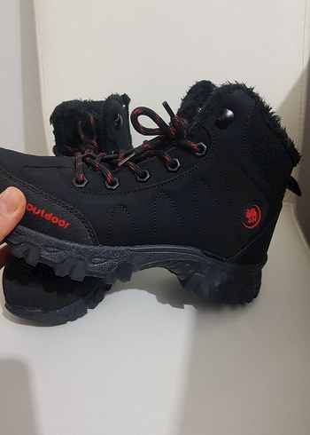 Siyah Bağcıklı bayan Erkek Outdoor Bot - Görsel 3