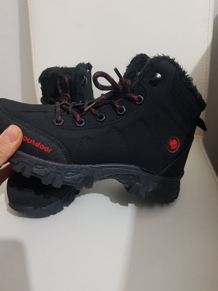 Siyah Bağcıklı bayan Erkek Outdoor Bot - Görsel 3