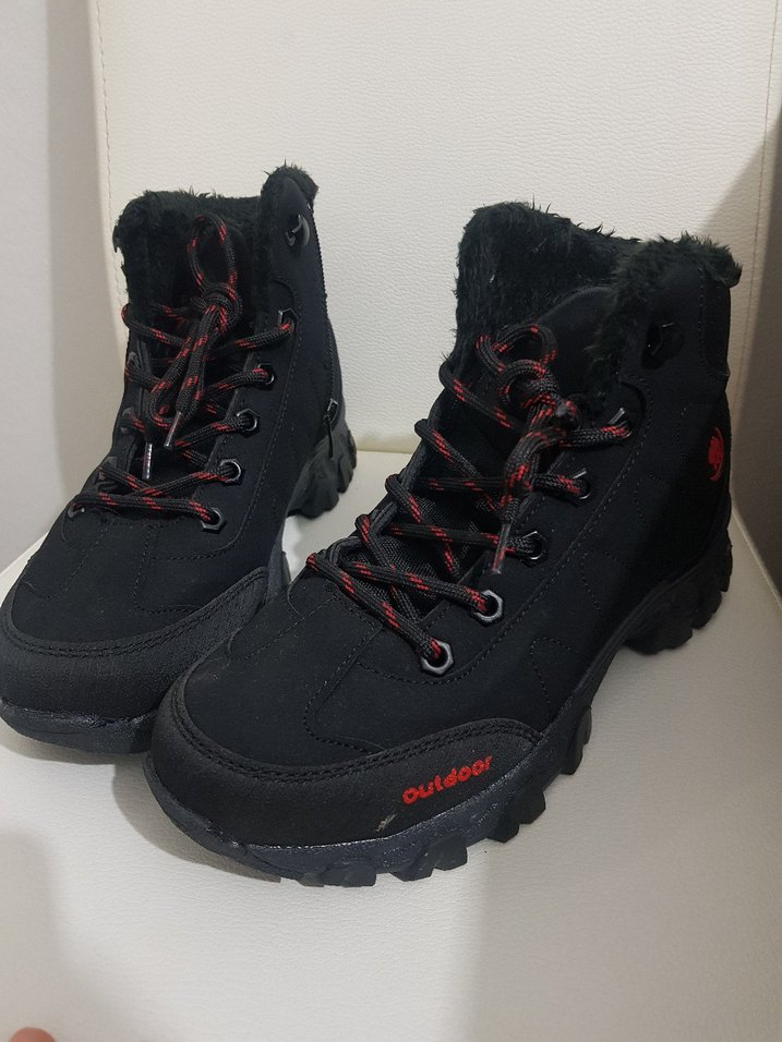 Siyah Bağcıklı bayan Erkek Outdoor Bot - Görsel 2