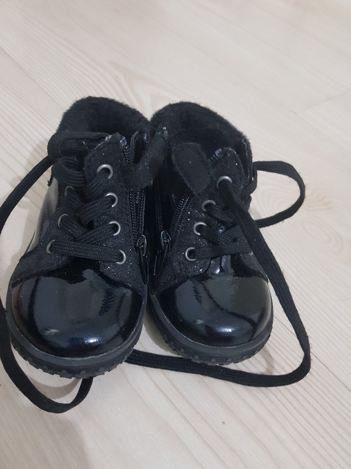 Kız Çocuk Siyah Kürklü Gotik Bot - Görsel 2