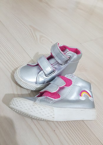 Kız Çocuk Gökkuşağı Detaylı Spor Ayakkabı - Görsel 4