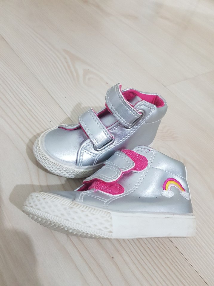 Kız Çocuk Gökkuşağı Detaylı Spor Ayakkabı - Görsel 4