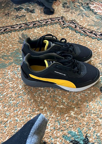 Siyah Sarı Puma Porsche Erkek bayan Spor Ayakkabı