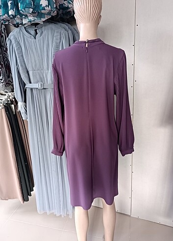 Tesettür mor tunik gömlek 