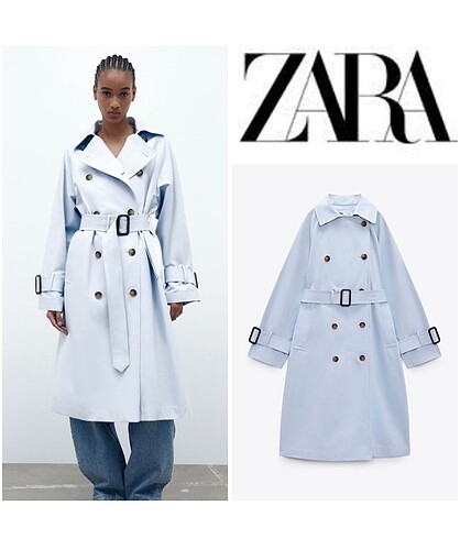 Zara trenchcoat etiketli