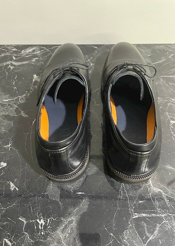 İnci deri Siyah Erkek Ayakkabı - Görsel 5