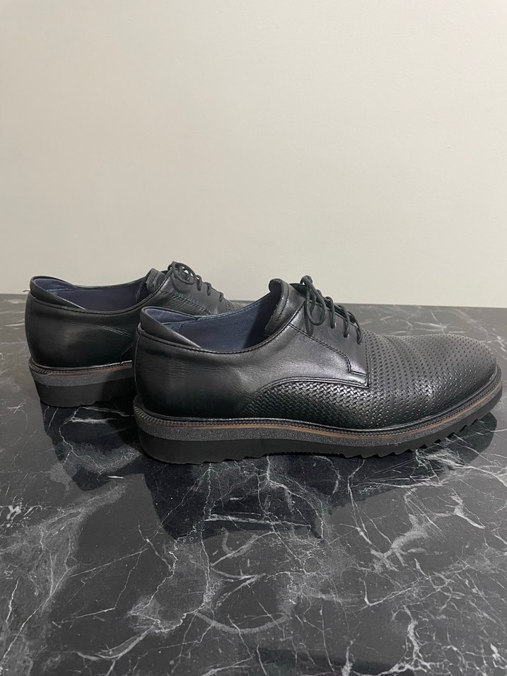 İnci deri Siyah Erkek Ayakkabı - Görsel 3